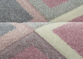 Koberce Breno Kusový koberec PORTLAND 1505/RT4P, ružová, viacfarebná,80 x 140 cm