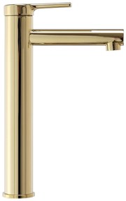 Rea Pixel, vysoká umývadlová batéria h-275, zlatá lesklá, REA-B6215