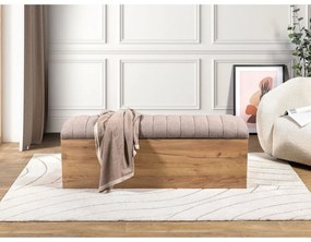 Lavica v béžovej a prírodnej farbe Oceane – Bobochic Paris