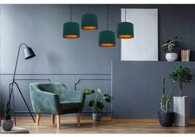 Závesné svietidlo Shade, 4x textilné tienidlo (mix 6 farieb), g