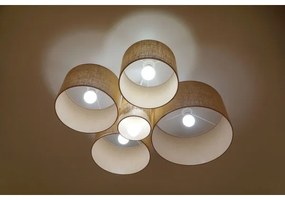 Duolla - Stropné svietidlo ROLLER PENTO 5xE27/60W/230V béžová