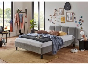 Sivá čalúnená jednolôžková posteľ bez roštu 120x200 cm Joker – Meise Möbel