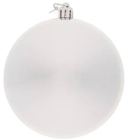DECOLED Plastová guľa, 10 cm, strieborná, 6x lesklá