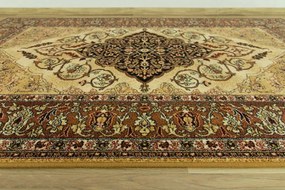 Koberec Isfahan Leyla jantár hnedý / béžový