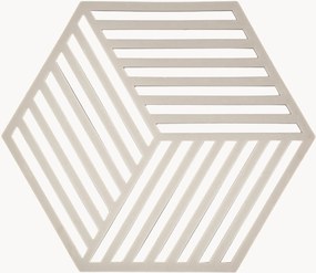 Silikónové podložky pod poháre Hexagon, 6 ks