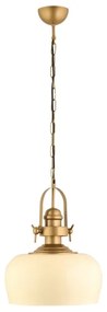Závesné svietidlo na lanku MONZA 1xE27/40W/230V pr. 30 cm krémové/bronzové