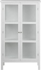 Biela dvojdverová vitrína Actona Eton, výška 136 cm
