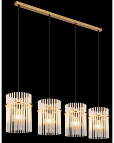 Globo 15698-4HM - Luster na lanku GORLEY 4xE27/60W/230V zlatá