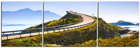 Obraz na plátne - Atlantická cesta - panoráma 5184C (150x50 cm)