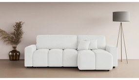 Biela rozkladacia rohová pohovka (variabilná) Luki – Ropez