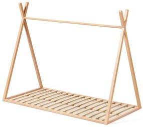 Domčeková detská posteľ z bukového dreva s roštom 90x190 cm v prírodnej farbe Maralis – Kave Home