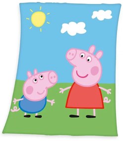 HERDING Fleece deka Peppa Pig  Polyester, 130/160 cm