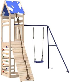 vidaXL Vonkajšia súprava na hranie masívna borovica