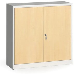 Alfa 3 Zvárané skrine s lamino dverami, 1150 x 1200 x 400 mm, RAL 7035/breza
