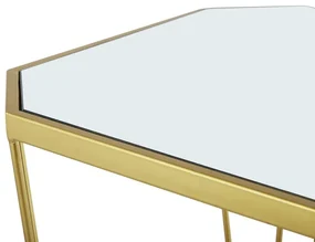 Set 2 ks. konferenčných stolíkov SIENE (MDF) (zlatá). Vlastná spoľahlivá doprava až k Vám domov. 1018586
