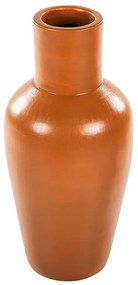Terakota Dekoratívna váza 37 Oranžová KARFI Beliani