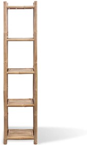 vidaXL Bambusový regál s 5 poličkami