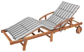 Vankúš na lehátko OLIWIER popol/popolové pásy ekolen