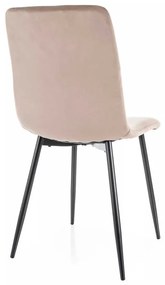 Jedálenská stolička Freville Velvet, béžová