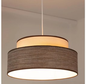 Belis Luster na lanku GRACE 1xE27/60W/230V pr. 40 cm krémová/hnedá BE0888