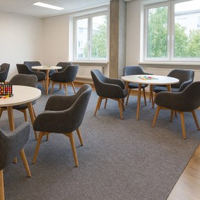 AladinWorld Expres, Kusový koberec Atlas 92 šedý štvorec, 400x400, šedá, obývacia izba