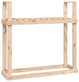 Stojan na palivové drevo 110x35x108,5 cm masívna borovica
