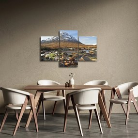 Obraz - Hora s riekou (90x60 cm)