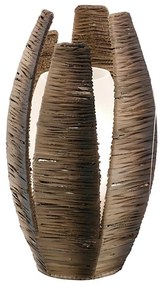 EGLO 91014 - Stolná lampa MONGU 1 x E27/60W hnedá