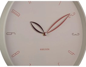 Karlsson 6012WG dizajnové nástenné hodiny béžová, pr. 40 cm
