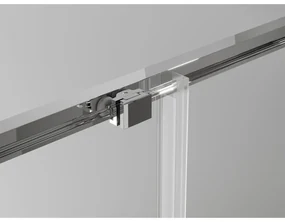 Mexen Exo, sprchovací kút s posuvnými dverami 150 x 80 cm, 6mm číre sklo, chrómový profil, 8151-150-080-01-00