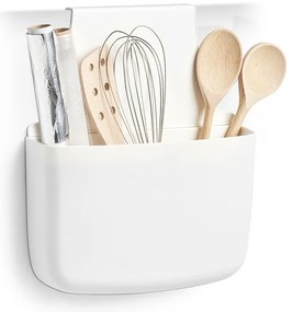 Zeller Present Kuchynský ORGANIZÉR na dvierka, biely, plastový HOLDER