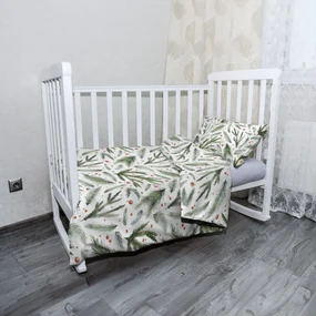 Sablio Mikroplyšové detské obliečky do postieľky Vôňa ihličia - 130x90 / 40x60