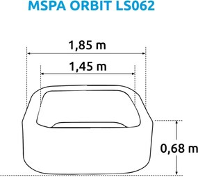 Mspa | Vírivý bazén MSPA Orbit LS062 | 11400271