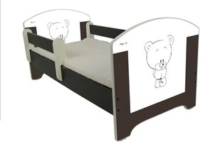 Raj posteli Detská posteľ "Hnedý medvedík" Oskar wenge