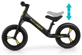 Detský balančný bicykel Milly Mally Ranger Black
