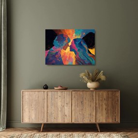 Sklenený obraz - Vesmírna láska (70x50 cm)