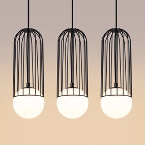 Sollux SL.1334 - Luster na lanku BRINA 3xG9/8W/230V čierna