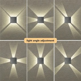 Brilagi - LED exteriérové nástenné svietidlo QUADRAY LED/4W/230V antracitové IP65