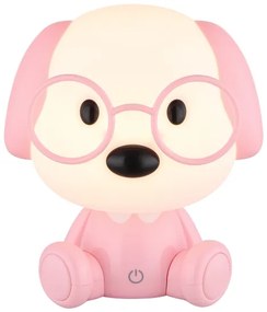 Globo 21761P - LED stmievateľná detská nočná lampa PUPPY 1W/5V 500 mAh ružová