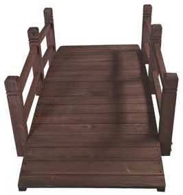 Záhradný drevený mostík