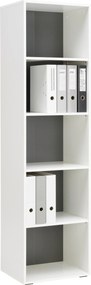 XXXLutz REGÁL, antracitová, biela, 50/185,6/40 cm Hom`in - Regály - 001803069058
