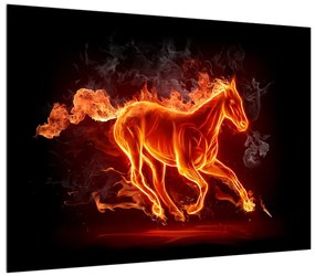 Obraz koňa v ohni (70x50 cm)