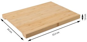 Drevený servírovací podnos Stripe, 32,5x24 cm
