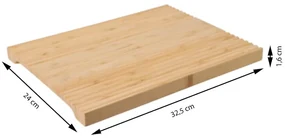 Drevený servírovací podnos Stripe, 32,5x24 cm