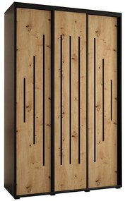 Skriňa 45 Canaris 12 150 čierna/artisan/čierna