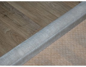 Svetlosivá zamatová čalúnená dvojlôžková posteľ s úložným priestorom s roštom 160x200 cm Jade - Bobochic Paris