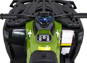 Ramiz Štvorkolka XT-Speed pre deti zelená + pohon 4x4 + EVA kolesá + pomalý štart + MP3 rádio + LED