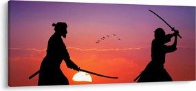 Obraz - Samuraji (120x50 cm)