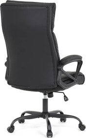Kancelárske kreslo PEDRO — ekokoža, čierna