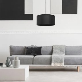 Luster na lanku ALBA 1xE27/15W/230V pr. 40 cm čierna